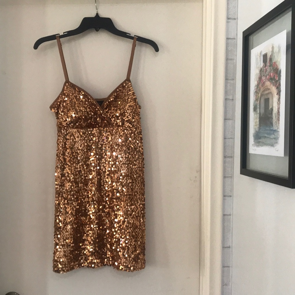 Sparkly Copper Party Dress